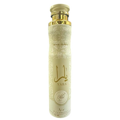 Yara Moi Lattafa Air Freshener – 300mL Arabian Fragrance | Long-Lasting Home & Car Spray (Yellow, 10.14 oz)