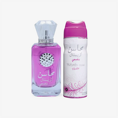 Mahasin Crystal Violet Set Perfumes of Arabia