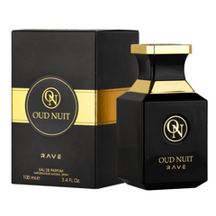 RAVE Oud Nuit Eau de Parfum – 100ML (3.4 fl oz) | Luxurious Oriental Fragrance | Long-Lasting & Captivating Scent